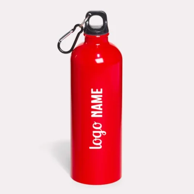 Gourde en aluminium avec mousqueton 750ml