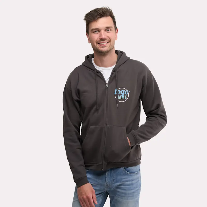 Sweat à capuche B&C ID.224 zippé