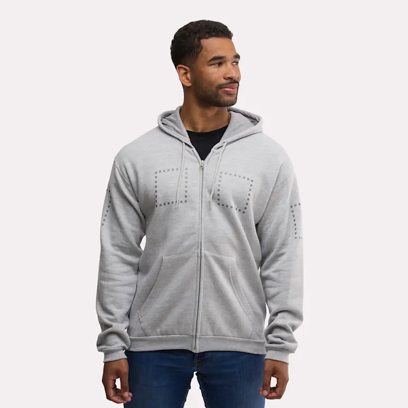 Sweat à capuche B&C ID.224 zippé – Image 5