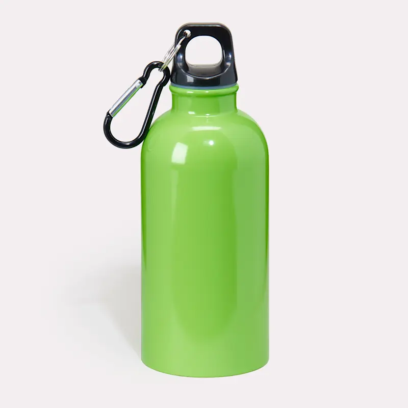 Gourdes en aluminium avec mousqueton 400ml – Image 9
