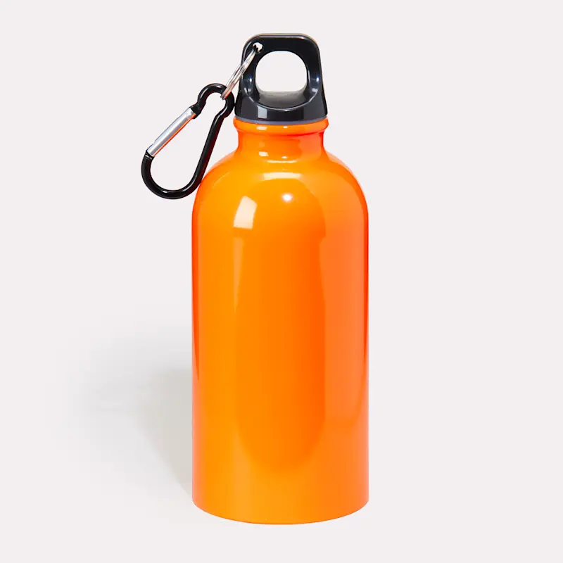 Gourdes en aluminium avec mousqueton 400ml – Image 5