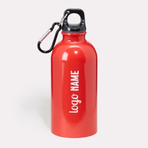 Gourdes en aluminium avec mousqueton 400ml