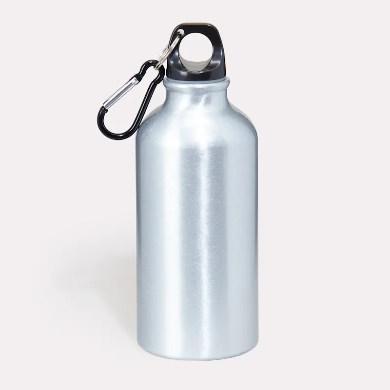 Gourdes en aluminium avec mousqueton 400ml – Image 10