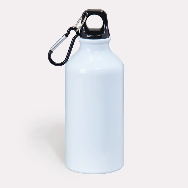 Gourdes en aluminium avec mousqueton 400ml – Image 3