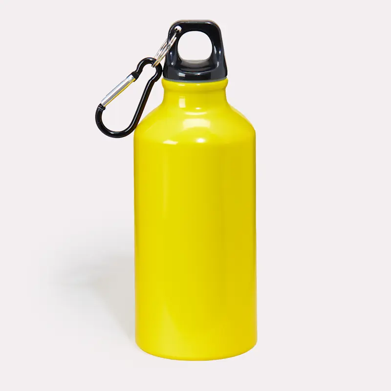 Gourdes en aluminium avec mousqueton 400ml – Image 4