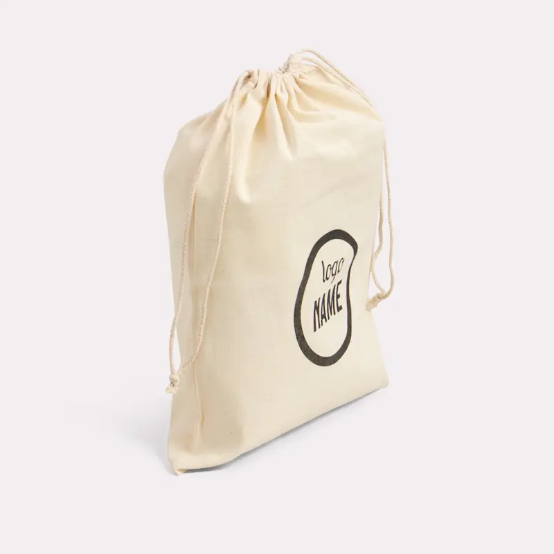 Sac en coton avec cordons de serrage – Image 9