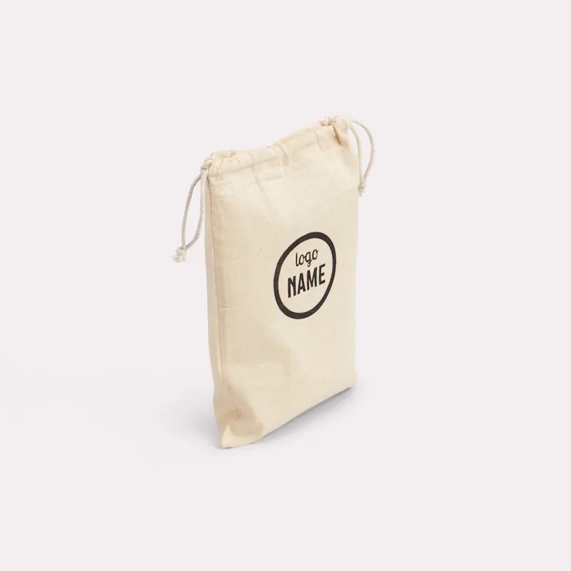 Sac en coton avec cordons de serrage – Image 4