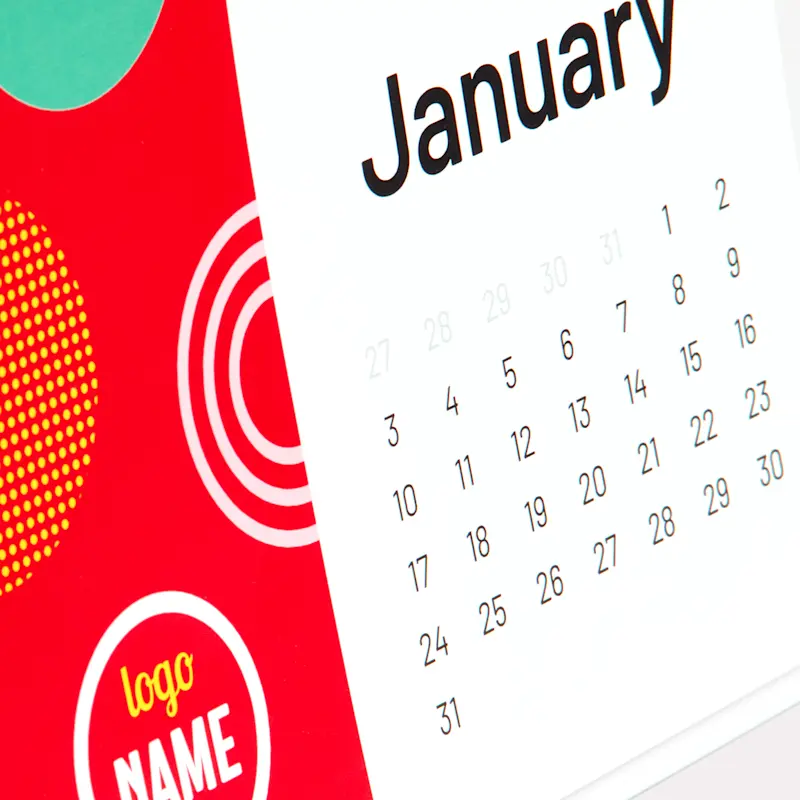 Calendrier de bureau avec Wire'O – Image 4