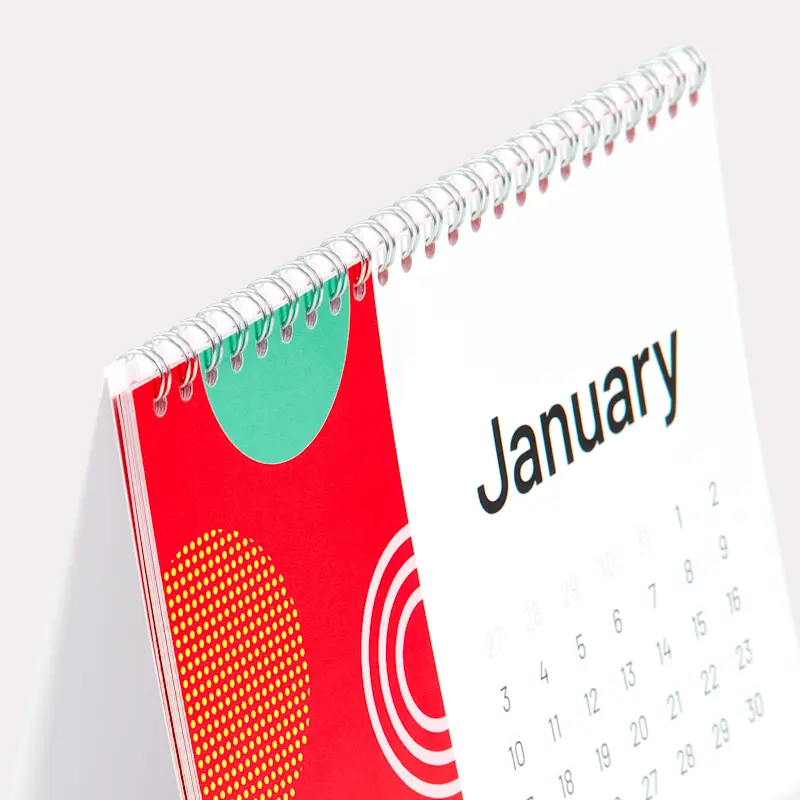Calendrier de bureau avec Wire'O – Image 3