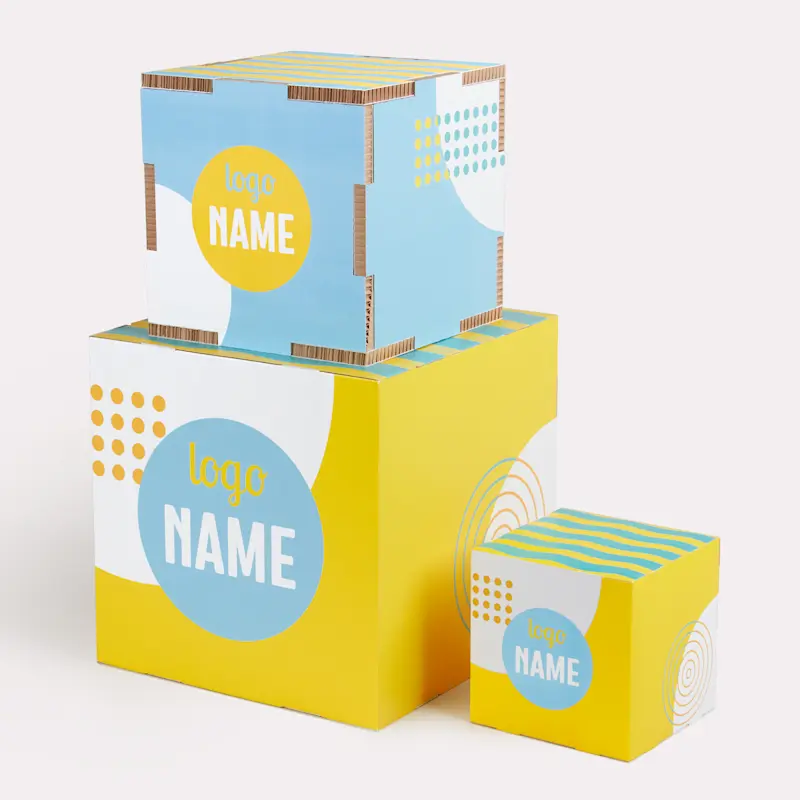 Petit présentoir en cube