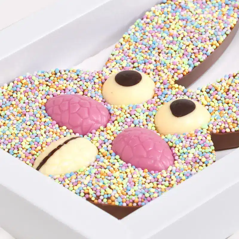 Lapin de Pâques en chocolat avec manchon – Image 2