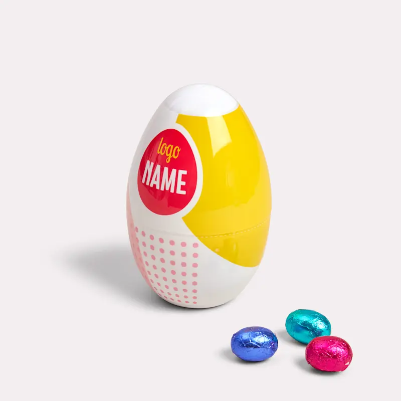 Easter egg with chocolate eggs