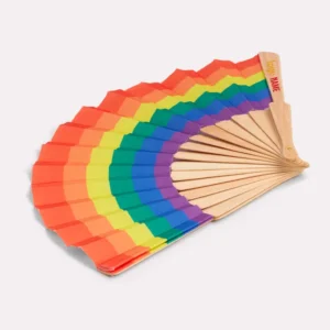 Éventail arc-en-ciel