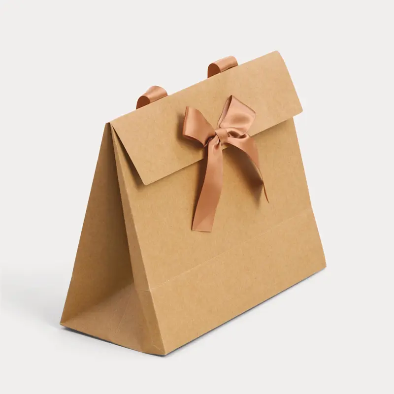 Sac cadeaux en papier avec ruban – Image 3