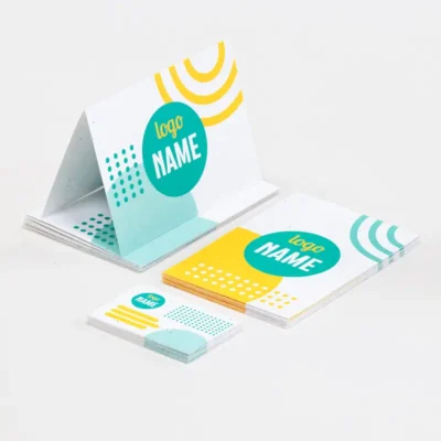 Cartes en papier ensemencé