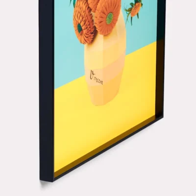 Floating frame for panel