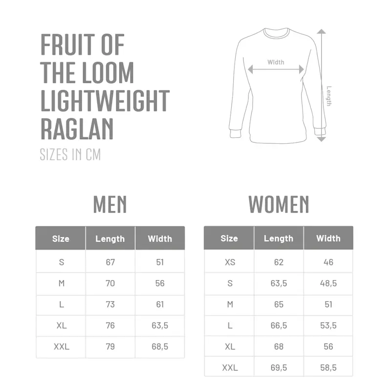 Sweater Fruit of the Loom Lightweight Raglan – Image 9