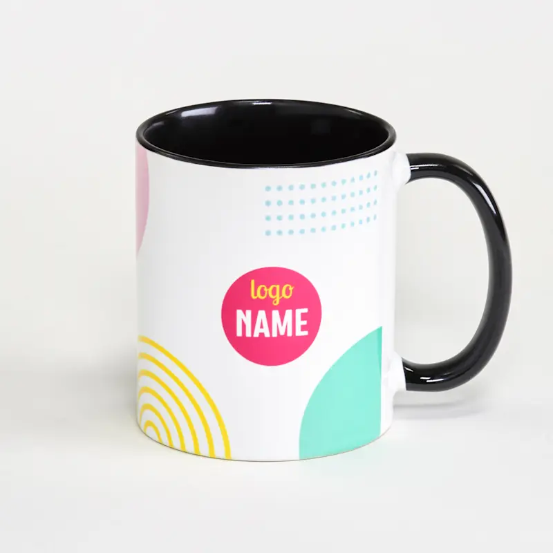Mug à anse colorée