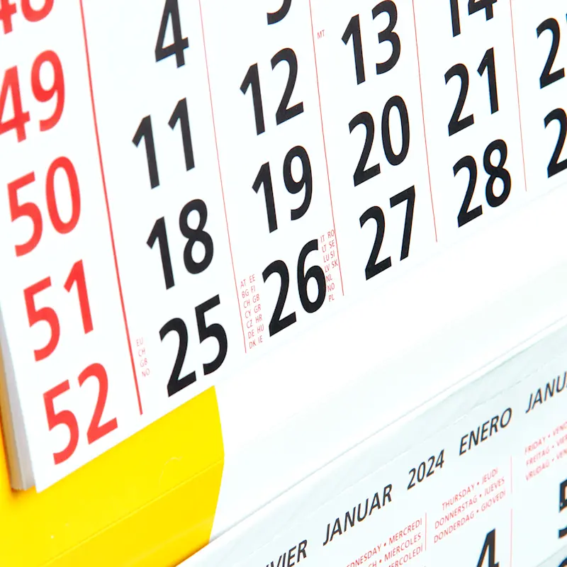 Calendrier sur 3 ou 4 mois 2027 – Image 3