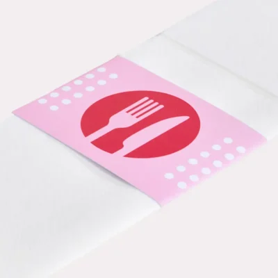 Serviette pliée en pochette à couverts (Airlaid) – visuel 2