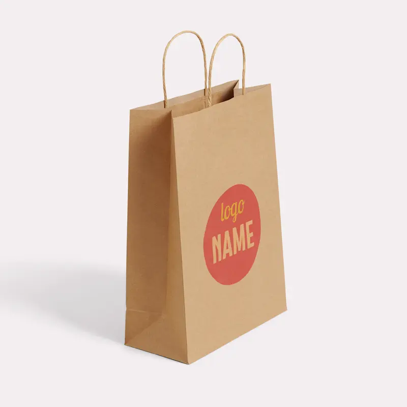 Sac en papier à poignées plates - Numérique – Image 5