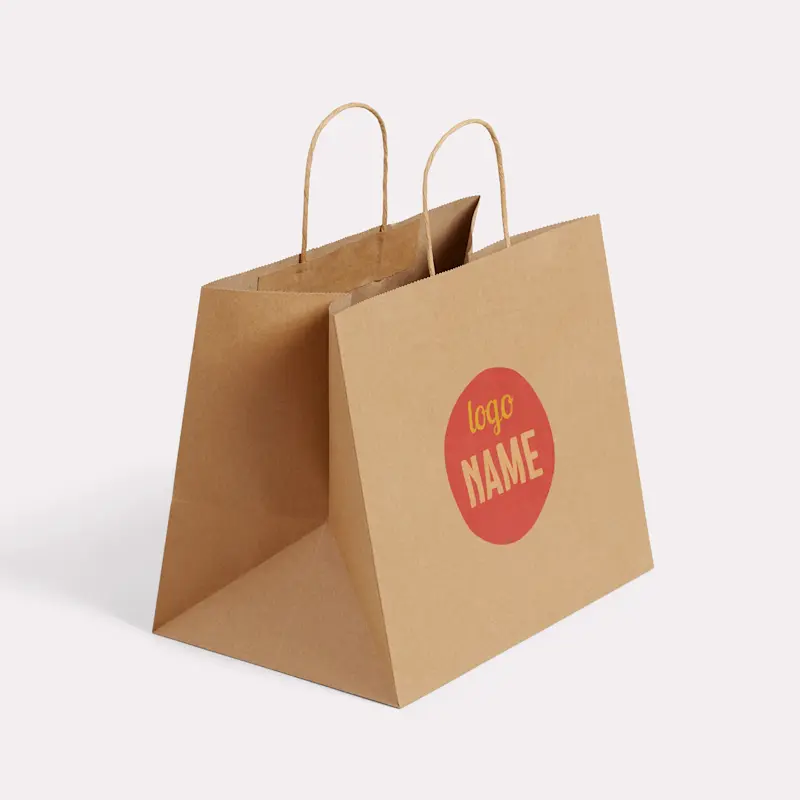 Sac en papier à poignées plates - Numérique – Image 6