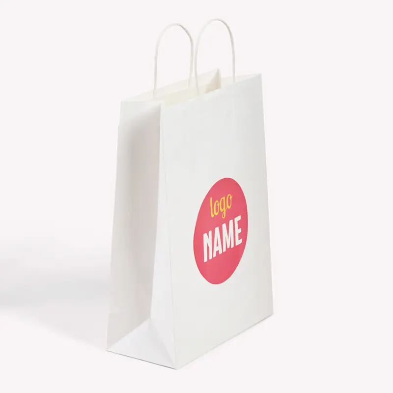 Sac en papier à poignées plates - Numérique