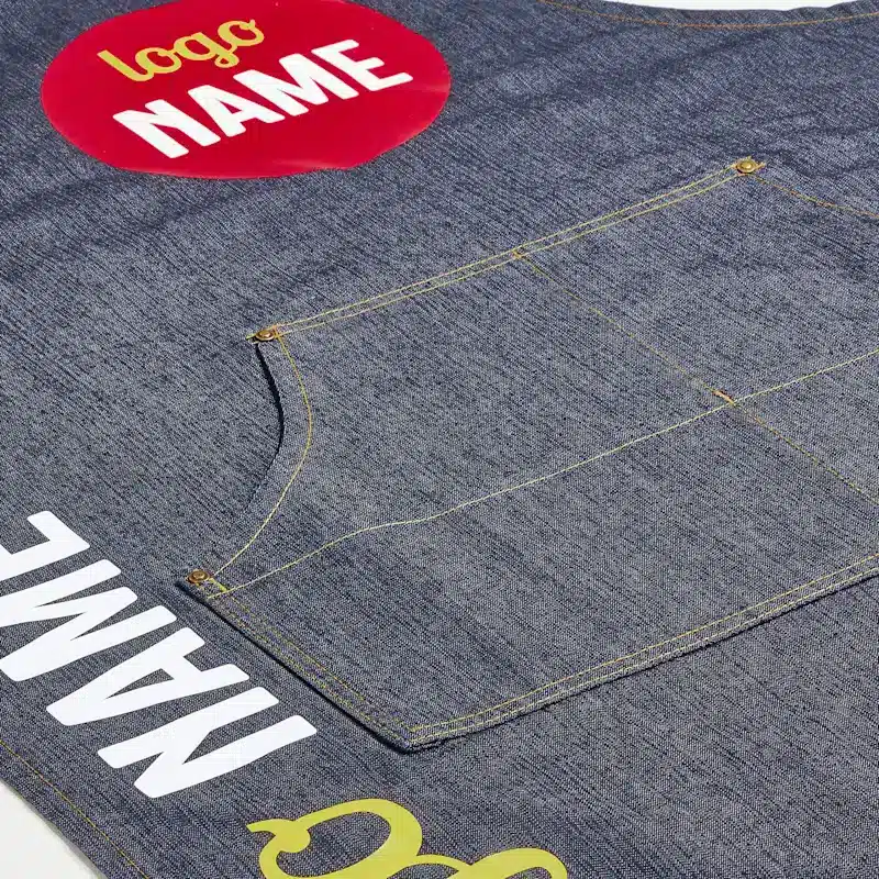 Tablier en tissu jeans – Image 3