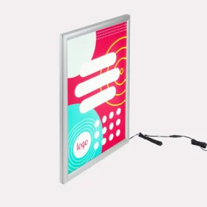 Cadre porte-affiche LED