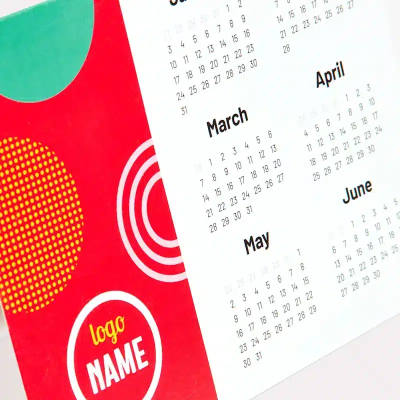 Calendrier de bureau avec chevalet – Image 3