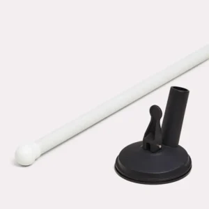 Suction cup with flagpole