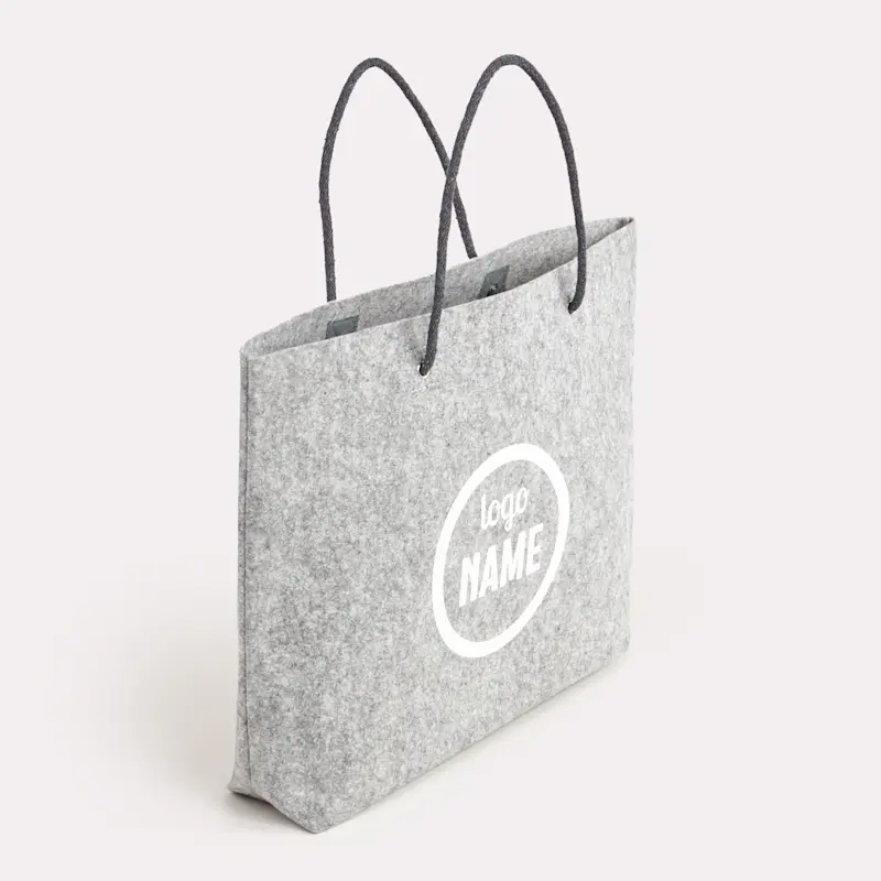 Sac en feutrine avec anses en corde – Image 2