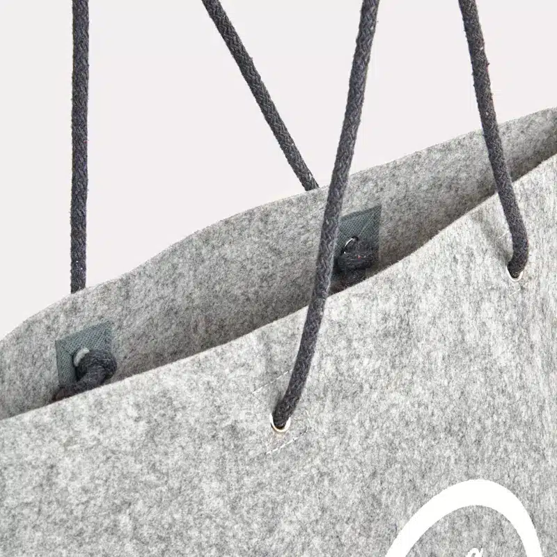 Sac en feutrine avec anses en corde – Image 3