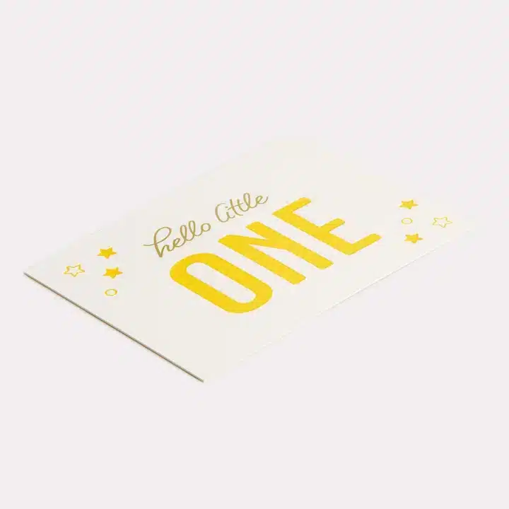 Carte luxe et Letterpress
