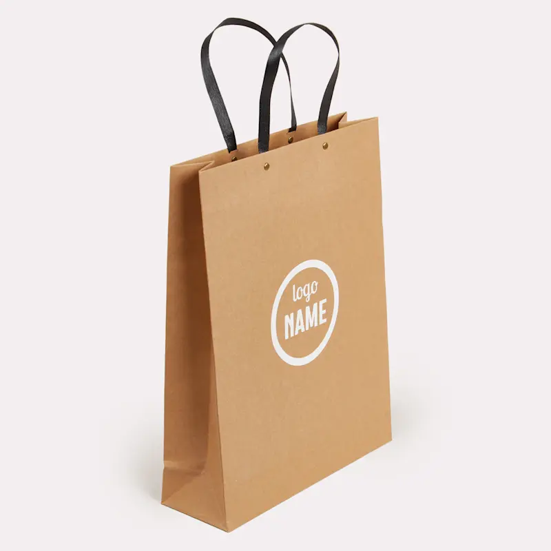 Sac luxe en papier - recyclé avec goujons – Image 6
