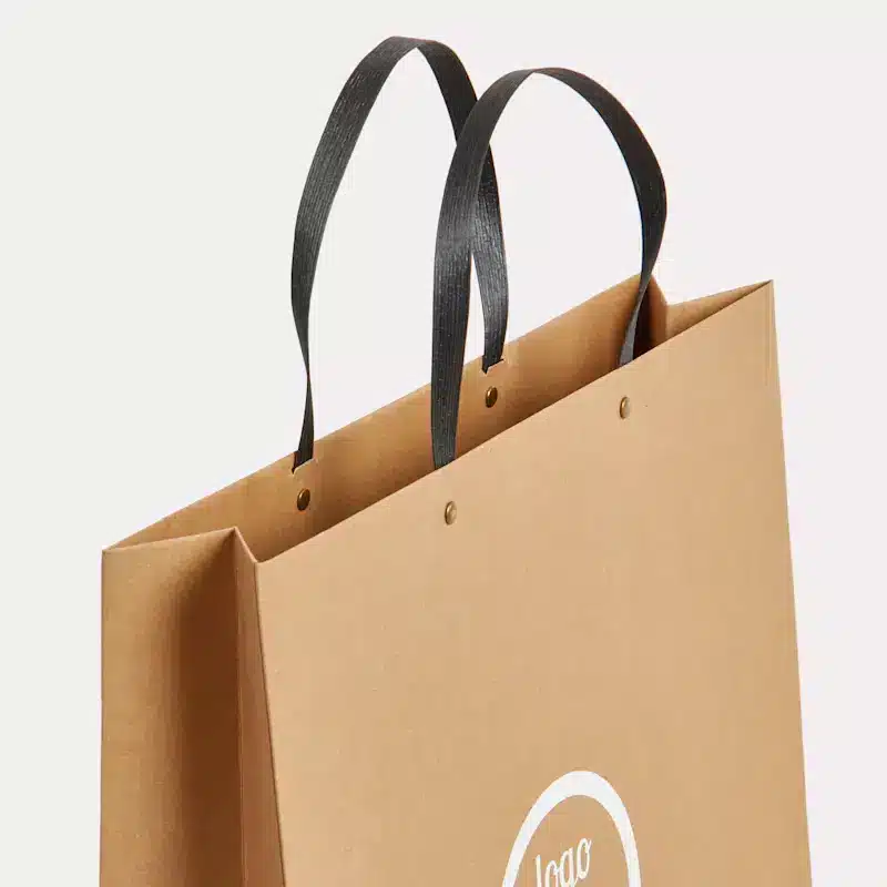 Sac luxe en papier - recyclé avec goujons – Image 4