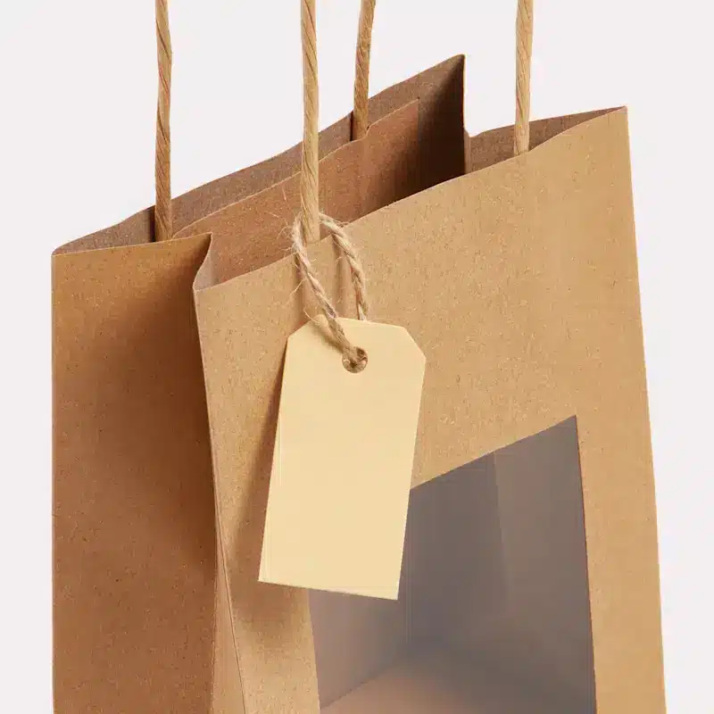 Sac luxe en papier avec fenêtre – Image 3