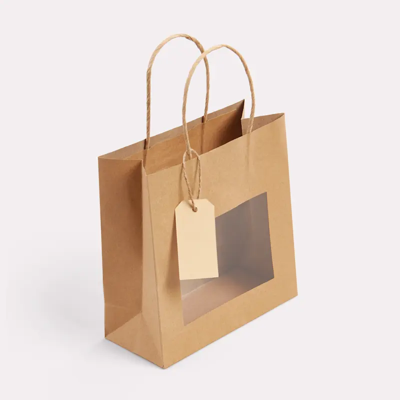 Sac luxe en papier avec fenêtre – Image 10