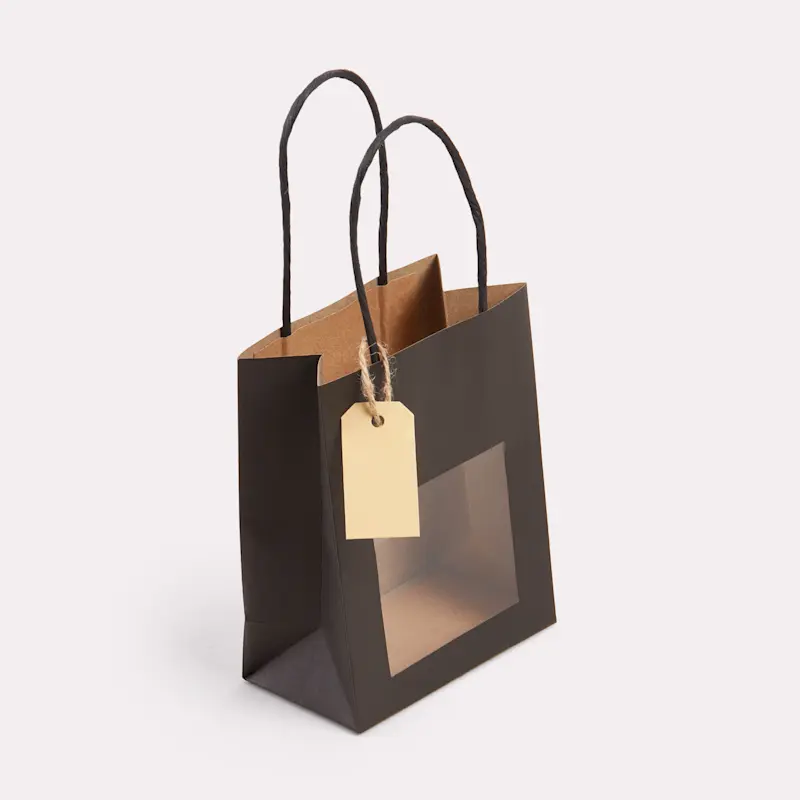 Sac luxe en papier avec fenêtre – Image 7