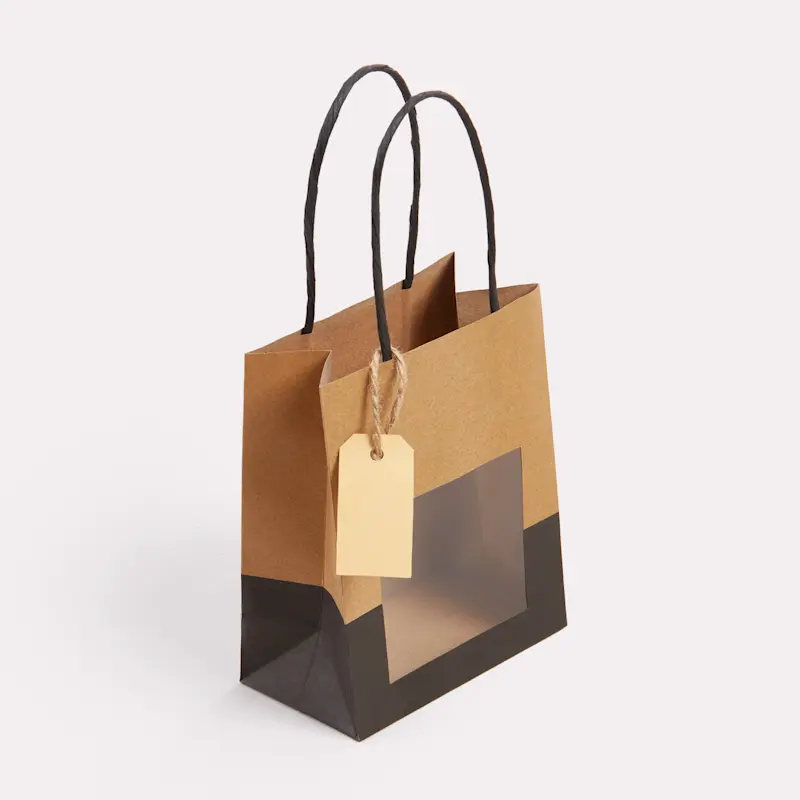 Sac luxe en papier avec fenêtre – Image 8