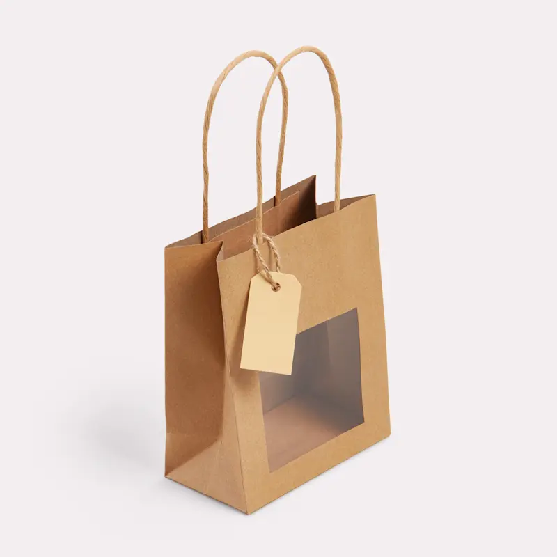 Sac luxe en papier avec fenêtre – Image 6
