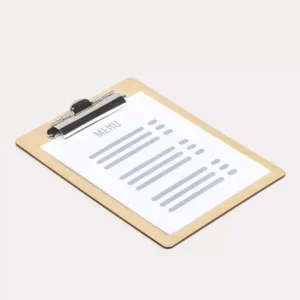 Porte-menus en bois
