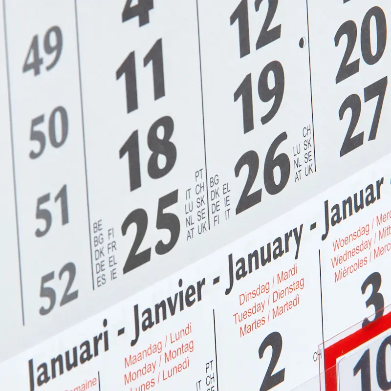 Calendrier sur 3 ou 4 mois basique 2027 – Image 3
