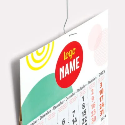 Calendrier sur 3 ou 4 mois basique 2027 – visuel 2