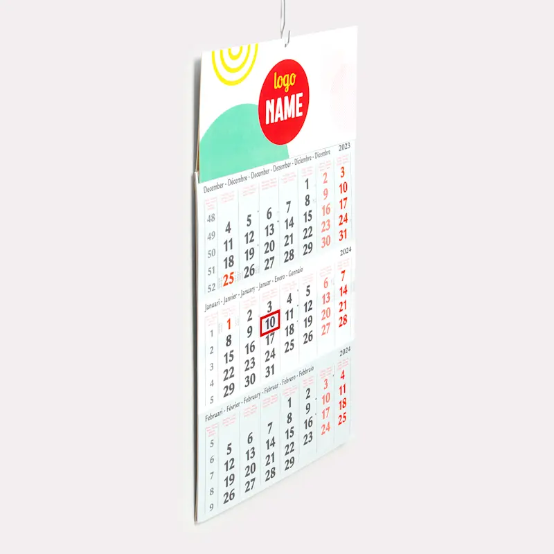 Calendrier sur 3 ou 4 mois basique 2027 – Image 4