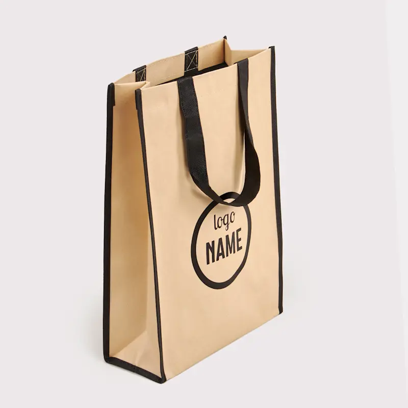 Cabas intissés avec papier kraft brun – Image 7