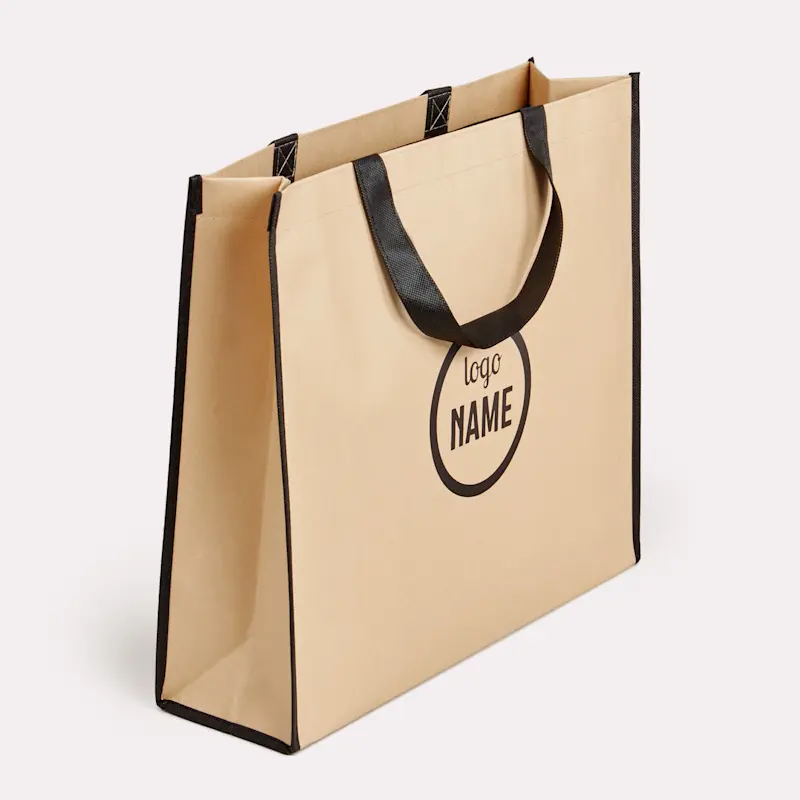 Cabas intissés avec papier kraft brun – Image 6