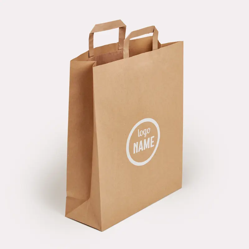 Sac en papier -anses plates- – Image 2