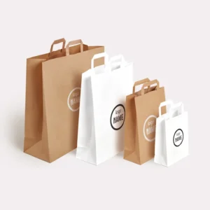 Sac en papier -anses plates-