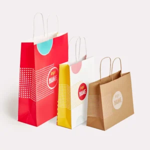 Sac en papier avec anses torsadées - offset